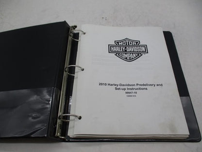 Harley Davidson 2010 Pre Delivery and Set up Instruction in Binder 999