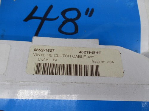 Harley Davidson Drag Specialties NOS Black Vinyl 48" Clutch Cable 0652