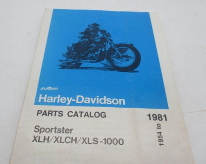 AMF Harley Davidson Parts Catalog Sportster XLH XLCH XLS-1000 1954-1981