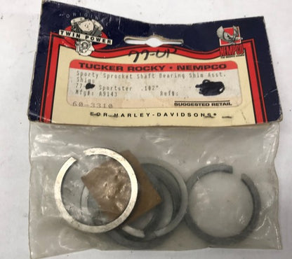 Twin Power Sportster Sprocket 77+ Shaft Bearing Shims .102"