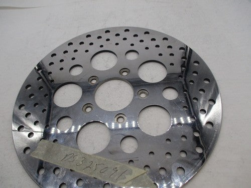 Harley Davidson Drag Specialties Chrome Brake Disc Rotor Drilled DS-32
