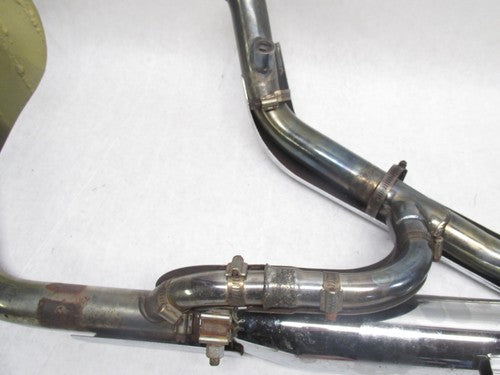 Harley Davidson Softail Rinehart Chrome Scalloped Exhaust System Assem