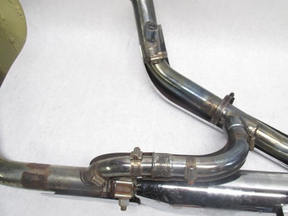 Harley Davidson Softail Rinehart Chrome Scalloped Exhaust System Assem