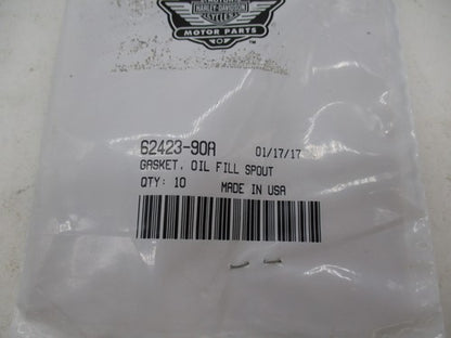 Harley Davidson Genuine NOS Oil Fill Spout Gaskets Pack of (10) 62423-