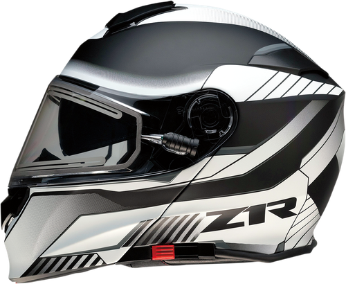 Z1R Solaris Modular Scythe Electric Shield Helmet White/Black Large 01