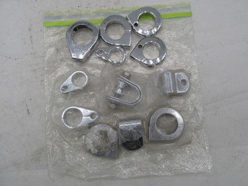 Large Mixed Lot of Harley Davidson Chrome Handlebar Cable Hose Brake L