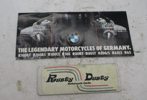 Vintage BMW Legendary Motorcycles of Germany Sales Marketing Brochure