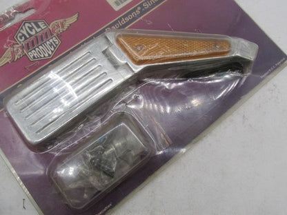 Harley Davidson Cycle Jammer Ball Milled Hinged Mirror with Light 1110
