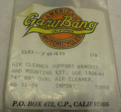 Gary Bang 7048 Harley 74" 80" Oval air cleaner Support Bracket OEM 292