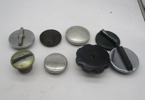 Mixed Lot of Vintage Motorcycle Fuel Gas Tank Filler Lids Caps
