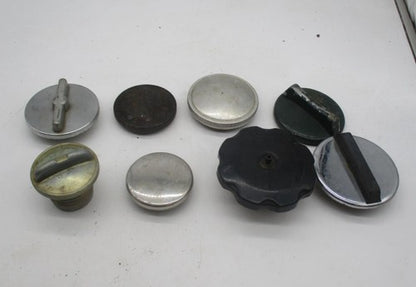 Mixed Lot of Vintage Motorcycle Fuel Gas Tank Filler Lids Caps