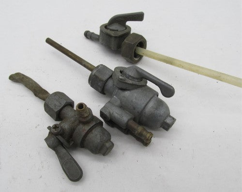 Mixed Lot of 3 Vintage British Triumph BSA BMW Motorcycle Fuel Petcock