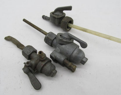 Mixed Lot of 3 Vintage British Triumph BSA BMW Motorcycle Fuel Petcock