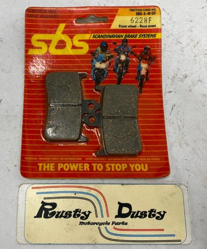 SBS Front Wheel Disc Brake Pads 622HF SBS-S-40 GF