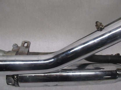 Harley Davidson Softail Rinehart Chrome Scalloped Exhaust System Assem