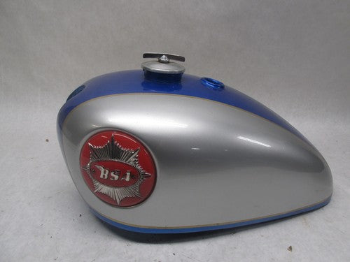Original Repainted BSA Blue Silver Catalina Gas Fuel Tank Gold Star w/