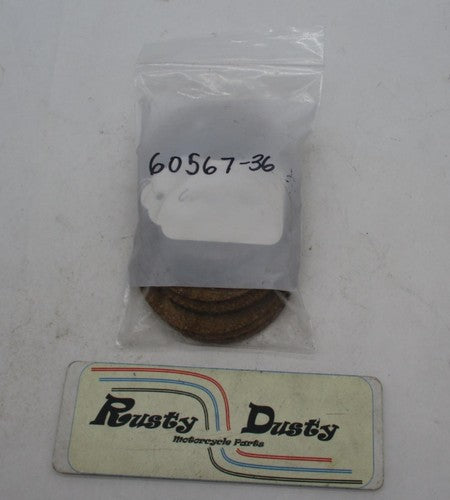 Lot of 9 Harley Davidson Inspection Cover Cork Gaskets 60567-36
