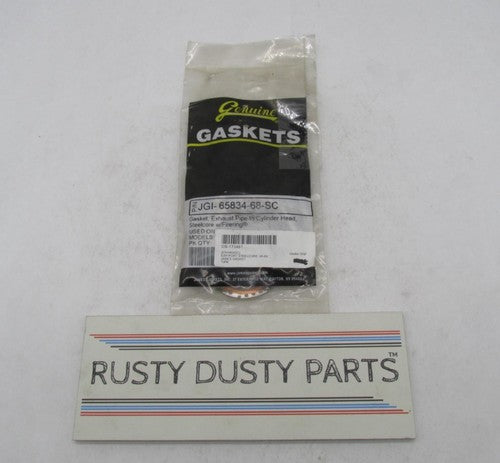 Lot of 7 Harley Steel Core Exhaust Pipe to Cylinder Head Gasket JGI 65