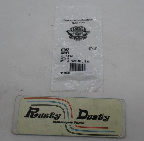 Harley Davidson Lot of 4 Genuine NOS Washers 6302