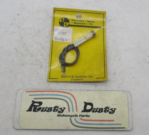 Harley Davidson K-Four Switches Amber Light Indicator Chrome Bezel DS-