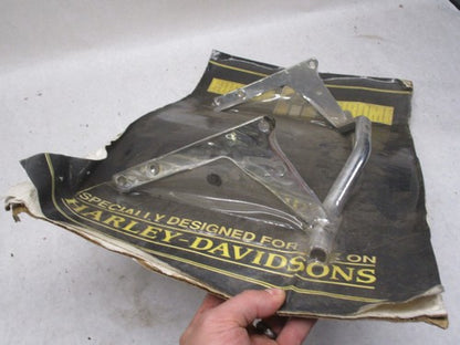 Harley Davidson FLH NOS Custom Chrome Auxiliary Driving Light Bar Brac