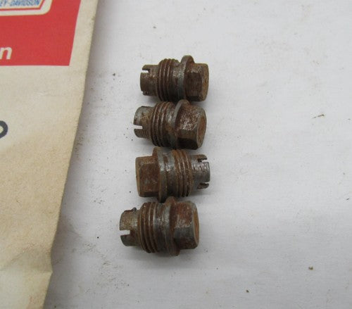 Lot of 4 Triumph Oil Pump Body Plug Screws TR5 3TA 5T 6T TR6 TR7 T120