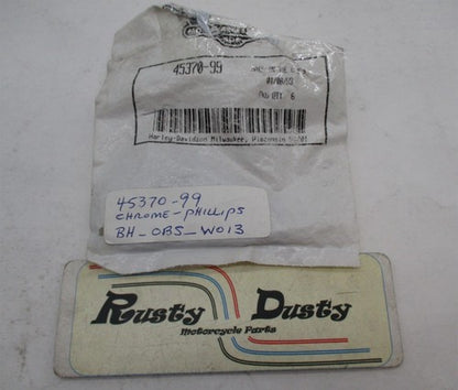 Lot of 30 Harley Davidson Genuine NOS Chrome Phillips Pan Head Screws
