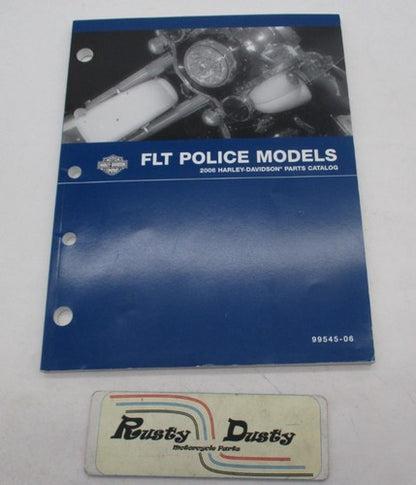 Harley Davidson Official Factory 2006 FLT Police Models Parts Catalog