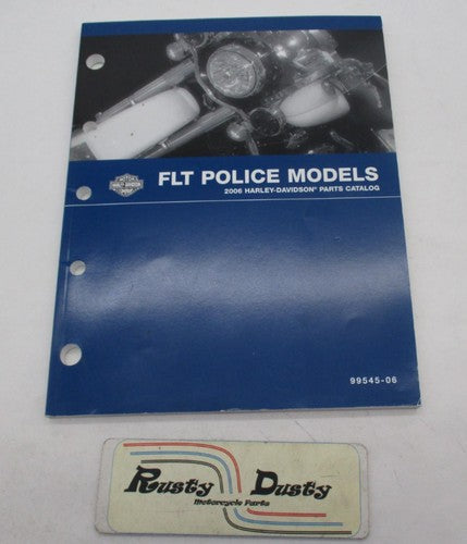 Harley Davidson Official Factory 2006 FLT Police Models Parts Catalog