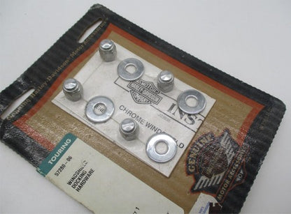 Harley Davidson Genuine NOS Chrome Windshield Docking Hardware Kit 572