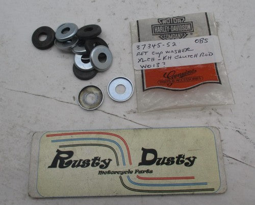 Lot of 13 Harley Davidson Genuine NOS Retainer Clutch Rod Cup Washers