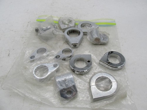 Large Mixed Lot of Harley Davidson Chrome Handlebar Cable Hose Brake L
