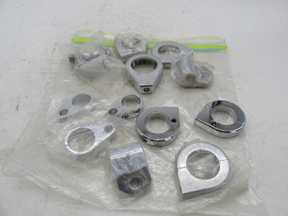 Large Mixed Lot of Harley Davidson Chrome Handlebar Cable Hose Brake L