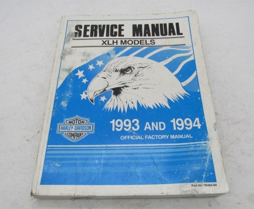 HarleyOfficial Factory 1993 and 1994 XLH  Sportster Service Manual Boo
