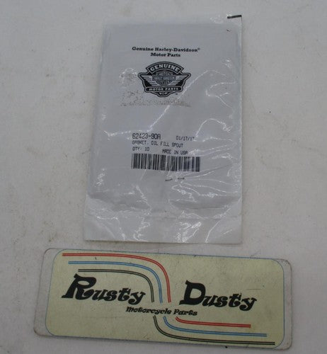 Harley Davidson Genuine NOS Oil Fill Spout Gaskets Pack of (10) 62423-