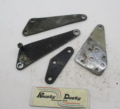 Lot of Harley Davidson Foot Peg Highway Peg Mounting Brackets Shovelhe