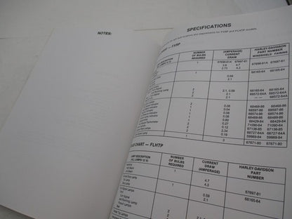 Harley Davidson Official 1989 Police Service Manual Supplement 99483-8