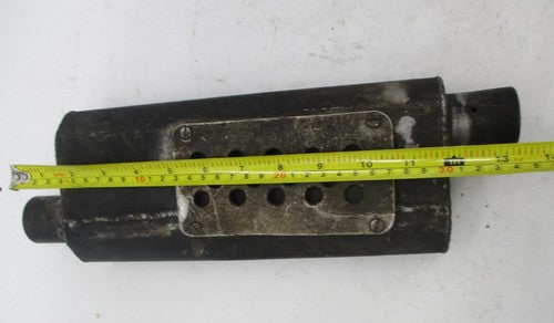 Vintage Motorcycle Enduro AHRMA Under Seat Custom Homemade Exhaust Muf