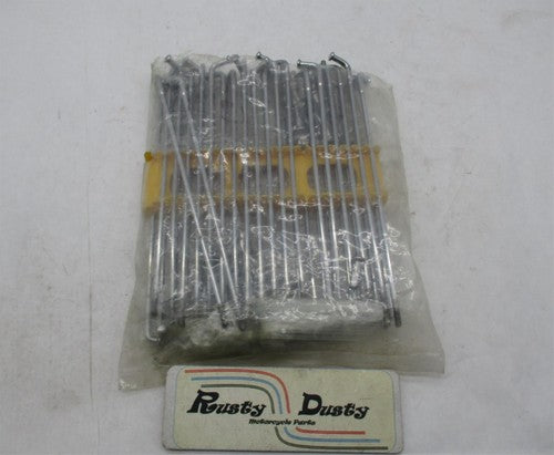 Lot of 40 Harley Davidson  8.5" 8-1/2" Chrome Wheel Spokes with Nipple