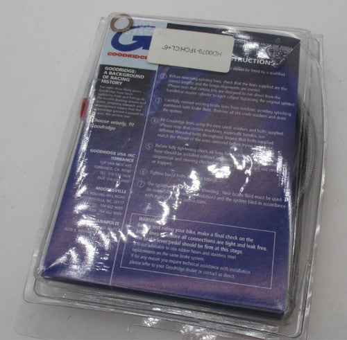 Harley Davidson Goodridge Brake Line Kit HD0079-1FCH/CL+6"