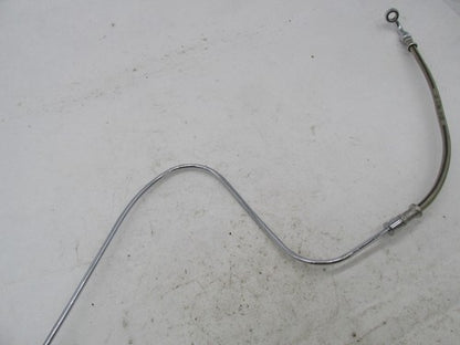 Harley 99-06 Fatboy Screamin Eagle FLSTFSE Braided Brake Line Hose 451