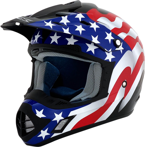 AFX FX-17 Flag Helmet Black 4XL 0110-7632