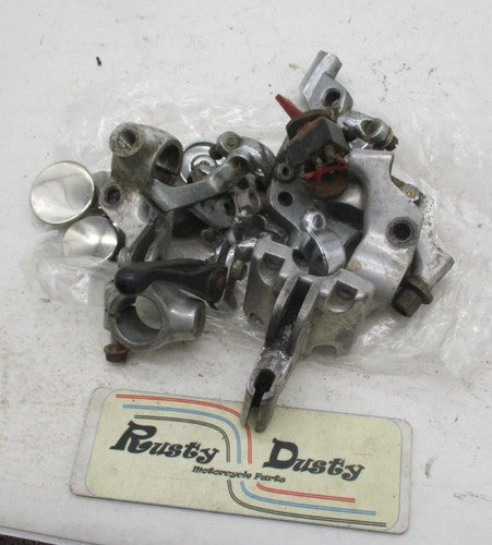 Large Mixed Lot of Vintage Motorcycle Hand Control Lever Brackets & Pe