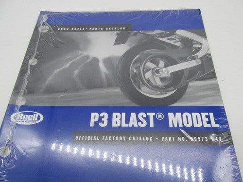 Buell NOS Official Factory 2004 Blast P3 Parts Catalog 99573-04Y