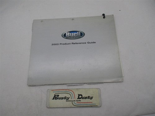 Harley Buell Genuine Dealership Sales 2003 Product Reference Guide
