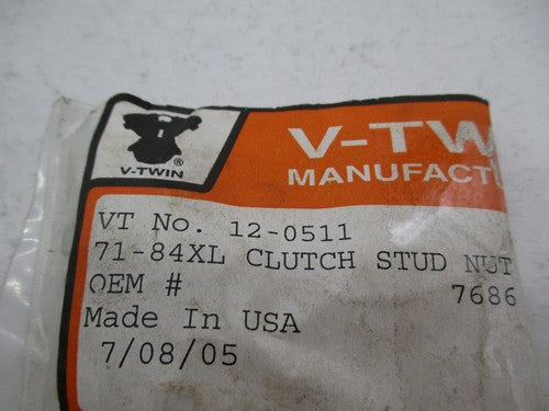 Lot of 7 Harley Davidson V-Twin 71-84 XL Clutch Stud Nyloc Nut 12-0511