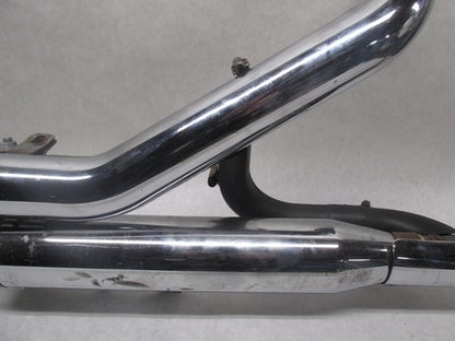 Harley Davidson Softail Rinehart Chrome Scalloped Exhaust System Assem