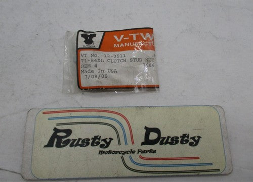 Lot of 7 Harley Davidson V-Twin 71-84 XL Clutch Stud Nyloc Nut 12-0511