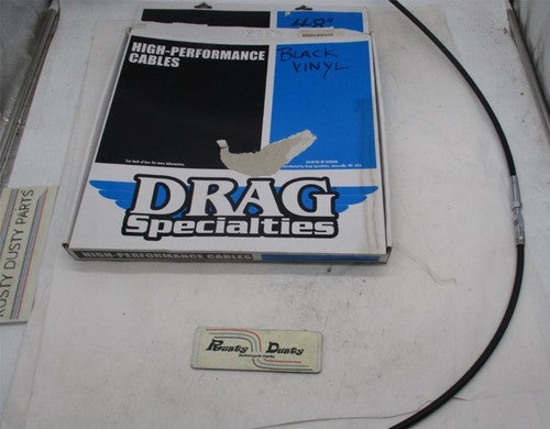 Harley Davidson Drag Specialties NOS Black Vinyl 48" Clutch Cable 0652