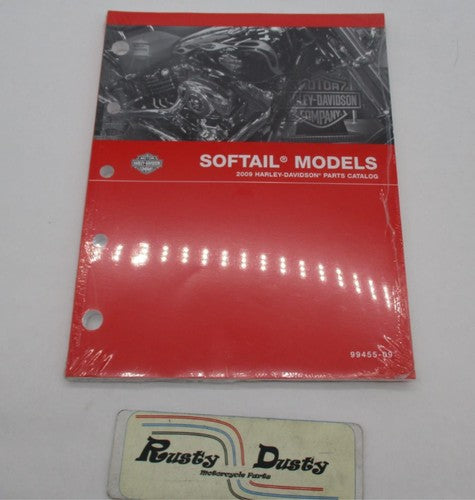 Harley Davidson Official Factory 2009 Softail Models Parts Catalog 994